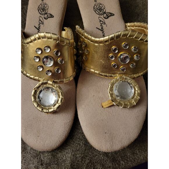 Tom boyce Gold sandals size 9 - Picture 5 of 6